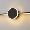 LAMPADA DA MURO DA BAGNO LED SOPRA SPECCHIO 40CM APP848-1W ROUND BLACK