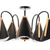 Lampa Sufitowa Skandynawska Pięcioramienna APP607-5C Czarna
