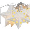 Karácsonyfa fények LED papír csillagok CD008