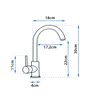 Bathroom faucet Rea Talisa Gold High