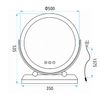 Mirror LED MAKE-UP White 50 cm