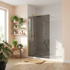Душова стінка Rea Flexi Grey / Brush Gold 110