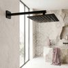 Ramię do deszczownicy kwadratowe REA JS-9022B 40cm Czarne