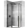 shower enclosure Rea DIAMOND BLACK MAT 90x90