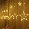 Christmas tree lights LED Curtain Stars 2m