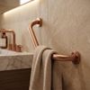 Barre d’appui d’angle pour salle de bain BRUSH COPPER