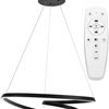 Lampe Ring Moderne LED + Télécommande APP796-cp Black