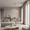 Ring moderní LED závěsné stropní svítidlo + dálkové ovládání APP394-CP Gold
