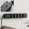 Prelungitor multipriză 5 prize + 2x USB-A + USB-C REA JNH022-5A Black