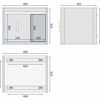 Conjunto de muebles de baño con lavabo Paris 60cm Grey
