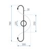 Lampe LEDAPP859-W Long Chrom