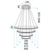 Lampa wisząca LHJ014-CP4 BLACK