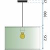 Závěsná lampa 36cm APP953-1CP Modrá
