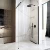 Shower screen Rea Aero Black Mat 120