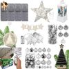 Christmas decorations Grey/silver 80 pcs