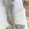 Kuscheldecke Mermaid Tail grey