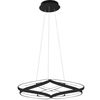 Lampa sufitowa nowoczesna LED + PILOT APP793-CP FLAT Czarna