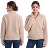 Bluza Damska Sherpa z kołnierzem Beige S