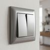 Double Switch OSTE JNH007-W GREY