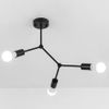 LAMPADA DA SOFFITTO NERA  METALLO LOFT APP736-3C Black