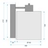 Applique murale APP1823-1W NATURE BLACK