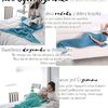 Blanket Mermaid Tail Blue