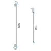 WALL LAMP LED LHJ064-W 100cm BLACK