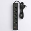Prelungitor multipriză 5 prize + 2x USB-A + USB-C REA JNH022-5A Black