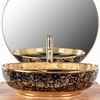 Countertop washbasin REA Margot Gold / Black