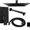 Built-in shower set Rea Fenix Black + BOX