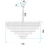 Lamp Cristal G062-CP 50CM GOLD