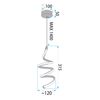 Висяща таванна LED лампа LHJ096-1CP light rose gold