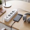 Prelungitor Multipriză 3 prize + 2x USB-A + USB-C JNH020-3A White