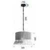 Lamp APP1736-1CP 30 cm
