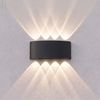 Applique murale de façade LED JNH041-8G Black