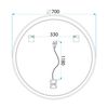 Дзеркало LED SOFT 70