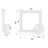 Aplique de pared LED LHJ125-W Cromo