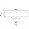 Conglomeraat wastafel GOYA ZWART MAT 50CM