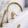 Robinet de Baignoire 3 Trous Rea Lungo Gold