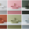 Countertop washbasin Rea Vanda Bubble Gum Matt