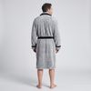 Szlafrok męski gruby GREY / BLACK