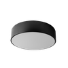 Lampada Plafoniere 30cm Rotonda Nero Da Soffitto app640-2c