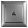 Presa RJ45 con Cornice OSTE JNH010-S GREY