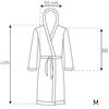 Bathrobe men Jordan Ecru Grey L