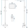 Zestaw Prysznicowy Natryskowy REA HASS Złoty Szczotkowany