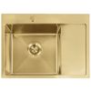 Стоманена мивка Fin BRUSH GOLD