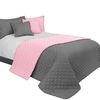 Tagesdecke Inez d. grey-pink