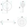 Kit de douche encastré Rea Grace Titan + BOX