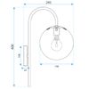 Applique murale G092-1W Chrome