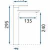 Bathroom faucet REA Storm COPPER BRUSH High
